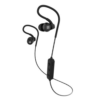 LANGSDOM BS80 oordopjes bluetooth draadloze stereo handsfree hoofdtelefoon - zwart