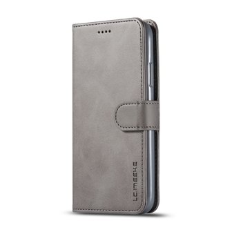 LC.IMEEKE Wallet / portemonne hoesje voor iPhone 11 / iPhone Xr - grijs