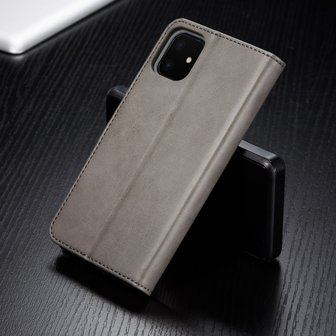 LC.IMEEKE Wallet / portemonne hoesje voor iPhone 11 / iPhone Xr - grijs