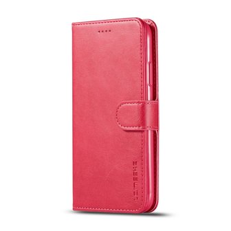 LC.IMEEKE Wallet / portemonne hoesje voor iPhone 11 / iPhone Xr - rood