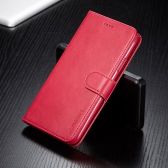 LC.IMEEKE Wallet / portemonne hoesje voor iPhone 11 / iPhone Xr - rood