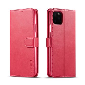 LC.IMEEKE Wallet / portemonnee hoesje voor iPhone 11 pro - fuchsia / roze