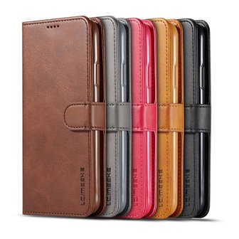 LC.IMEEKE Wallet / portemonnee hoesje voor iPhone 11 pro - grijs