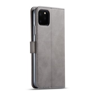 LC.IMEEKE Wallet / portemonnee hoesje voor iPhone 11 pro - grijs