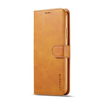 LC.IMEEKE Wallet / portemonnee hoesje voor iPhone 11 pro - cognac