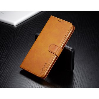 LC.IMEEKE Wallet / portemonnee hoesje voor iPhone 11 pro - cognac