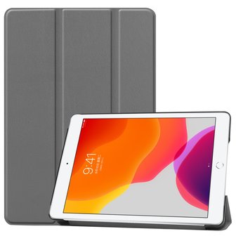 Tri-fold smart case hoes voor iPad 10.2 (2019) - grijs
