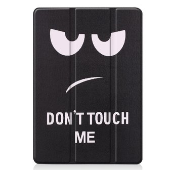 Tri-fold smart case hoes voor iPad 10.2 (2019) - zwart / don&#039;t touch