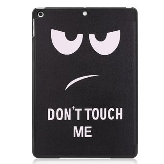 Tri-fold smart case hoes voor iPad 10.2 (2019) - zwart / don&#039;t touch