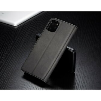 LC.IMEEKE Wallet / portemonne hoesje voor iPhone 11 pro max - zwart