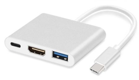 USB C naar HDMI / USB A / USB C adapter voor MacBook, iPad pro (2018 / 2020), e.d. 