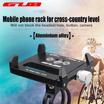 Smartphone houder voor fietsen / fietshouder metaal - zwart