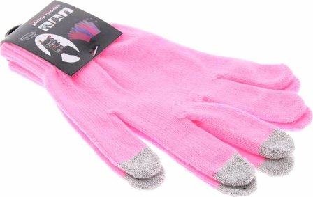 Touchscreen handschoenen - roze