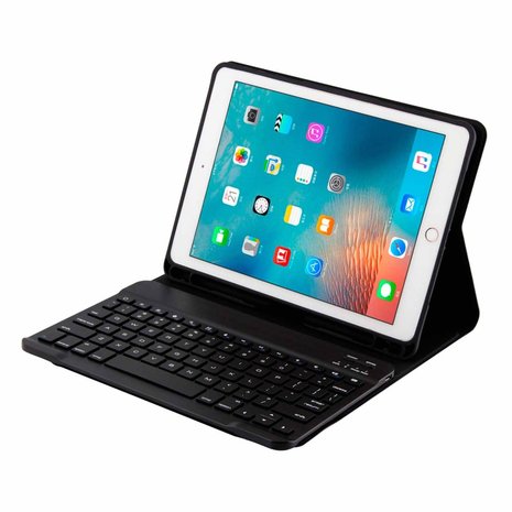 iPad 9.7 (Air / Air 2 / pro 9.7 / iPad 2017 / 2018) toetsenbord hoes - zwart