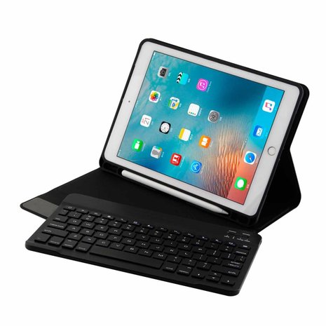 iPad 9.7 (Air / Air 2 / pro 9.7 / iPad 2017 / 2018) toetsenbord hoes - zwart