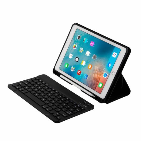 iPad 9.7 (Air / Air 2 / pro 9.7 / iPad 2017 / 2018) toetsenbord hoes - zwart