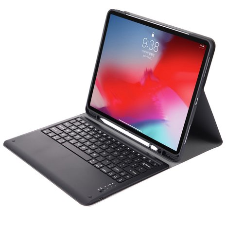 iPad pro 12.9 (2018 / 2020) toetsenbord hoes - zwart