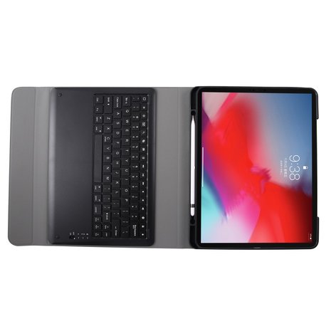 iPad pro 12.9 (2018 / 2020) toetsenbord hoes - zwart