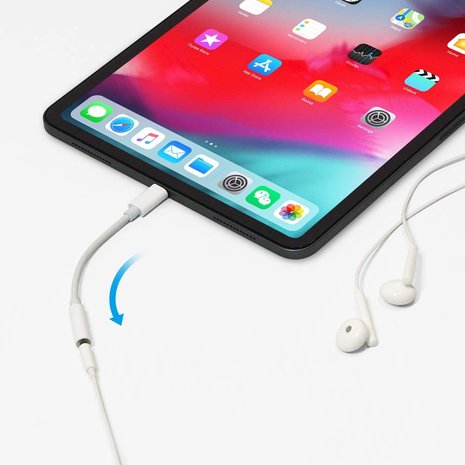 USB-C naar 3.5mm audio met smart DAC aux voor iPad Pro (2018), Huawei, Samsung  Etc