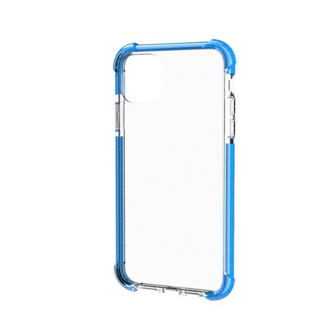 iPhone 11 / iPhone XR bumper case TPU + acryl - transparant blauw