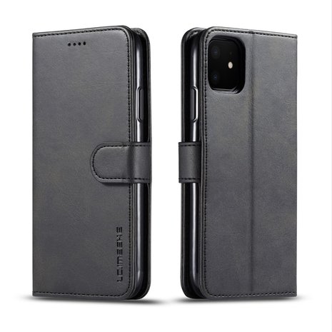 LC.IMEEKE Wallet / portemonne hoesje voor iPhone 11 / iPhone Xr - zwart