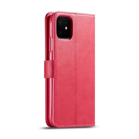 LC.IMEEKE Wallet / portemonne hoesje voor iPhone 11 / iPhone Xr - rood