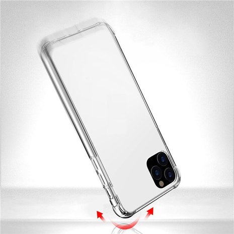 iPhone 11 / iPhone XR bumper case TPU + acryl - transparant