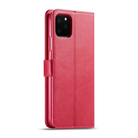 LC.IMEEKE Wallet / portemonnee hoesje voor iPhone 11 pro - fuchsia / roze