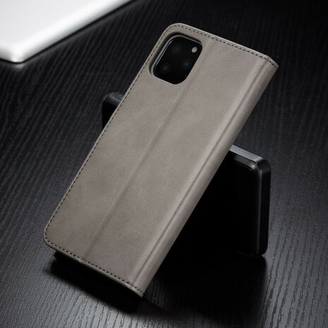 LC.IMEEKE Wallet / portemonnee hoesje voor iPhone 11 pro - grijs