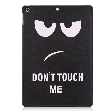 Tri-fold smart case hoes voor iPad 10.2 (2019) - zwart / don't touch