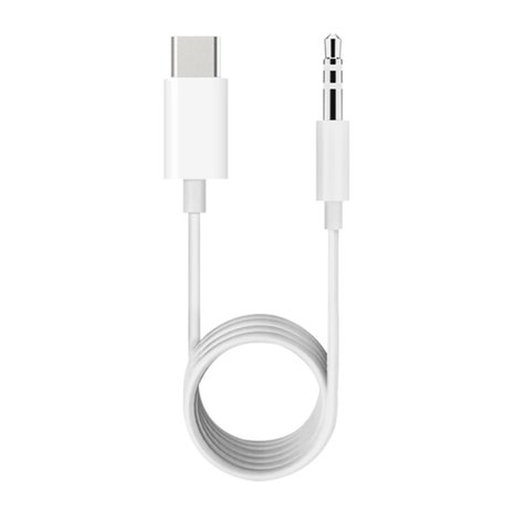 USB-C naar 3.5mm AUX kabel - zilver