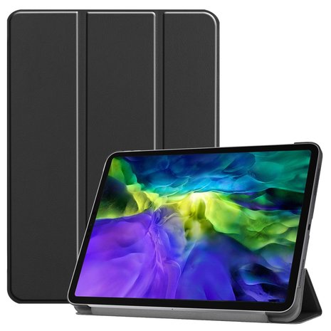 Tri-fold smart case hoes voor iPad Pro 12.9 (2020) - zwart