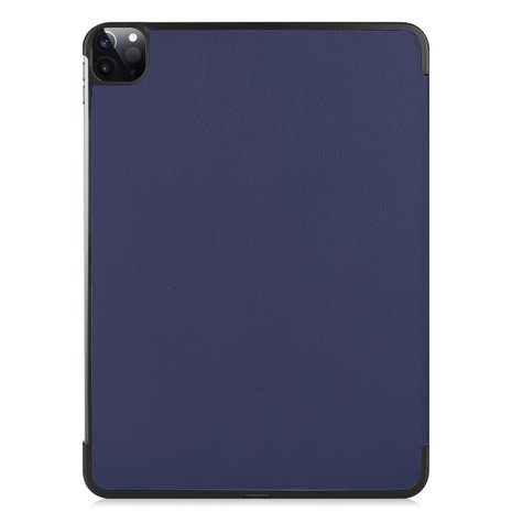 Tri-fold smart case hoes voor iPad Pro 12.9 (2020 /2021) - donker blauw