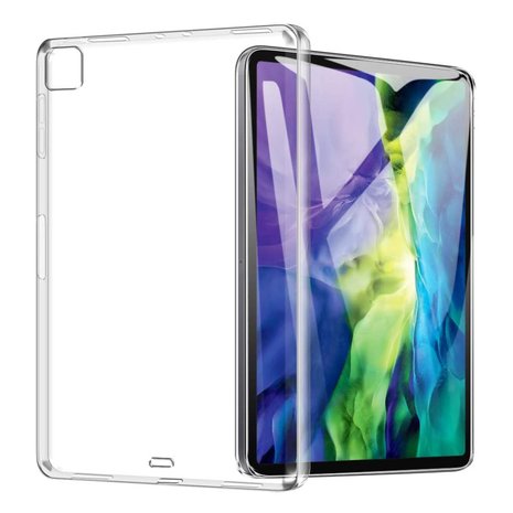 iPad Pro 12.9 (2020 / 2021) back cover TPU hoes transparant 