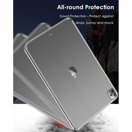 iPad Pro 12.9 (2020 / 2021) back cover TPU hoes transparant 