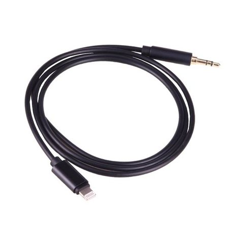 Lightning compatible naar 3.5mm AUX kabel 2 meter - zwart