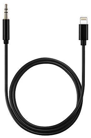 Lightning compatible naar 3.5mm AUX kabel 2 meter - zwart