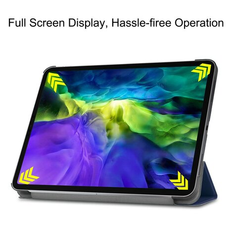 Tri-fold smart case hoes voor iPad Pro 11 (2020 / 2021) - blauw