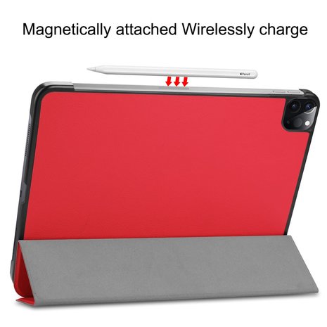 Tri-fold smart case hoes voor iPad Pro 11 (2020 / 2021) - rood