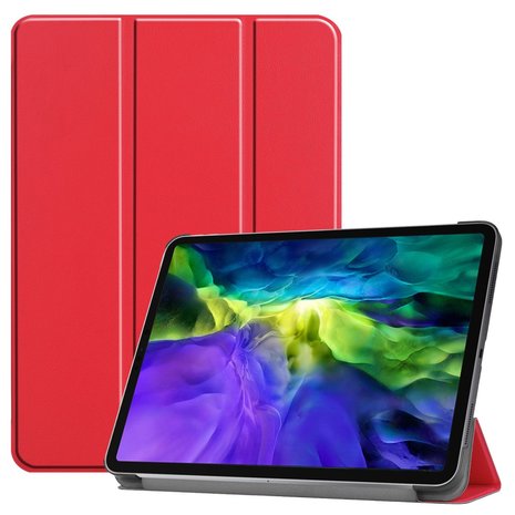 Tri-fold smart case hoes voor iPad Pro 11 (2020 / 2021) - rood