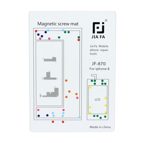 Magnetische schroef mat voor iPhone 8 reparaties