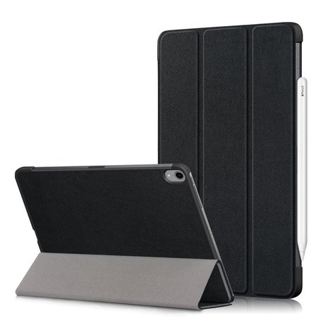 iPad Air (2020) tri-fold smart case hoes - zwart