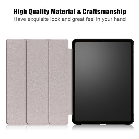 iPad Air (2020) tri-fold smart case hoes - zwart