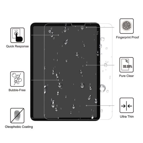 iPad Air (2020) / iPad Pro 11 (2018 / 2020) tempered glass screenprotector