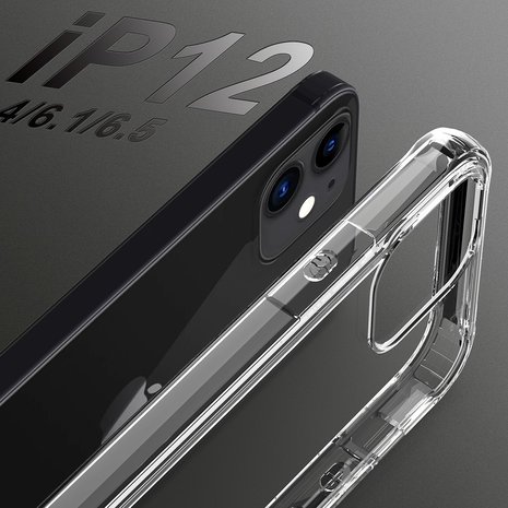 iPhone 12 mini bumper case TPU + acryl - transparant