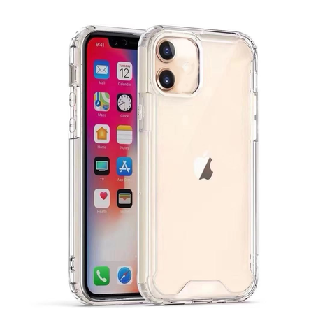 iPhone 12 mini bumper case TPU + acryl - transparant