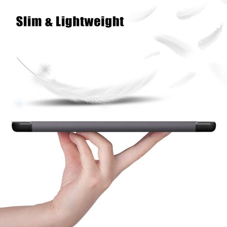 iPad Air (2020) tri-fold smart case hoes - grijs