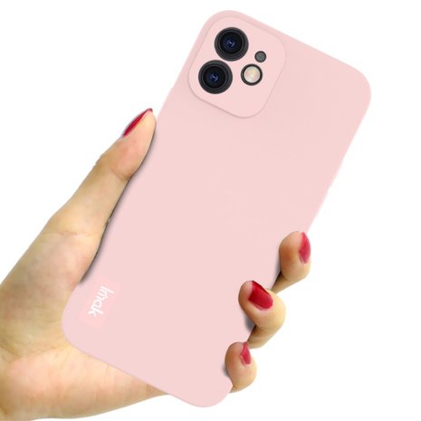 IMAK iPhone 12 &amp; 12 Pro TPU hoesje - roze