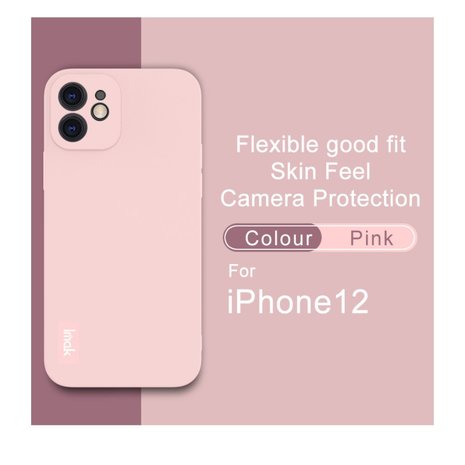 IMAK iPhone 12 &amp; 12 Pro TPU hoesje - roze