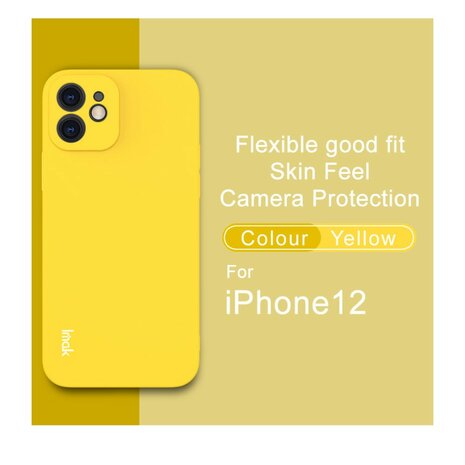 IMAK iPhone 12 &amp; 12 Pro TPU hoesje - geel